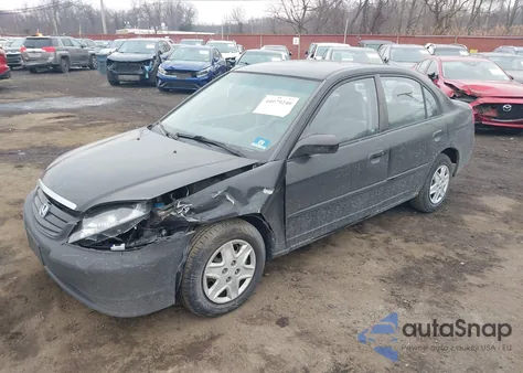 2003 Honda Civic Lx из США, поврежденный, VIN 2HGES16533H554014